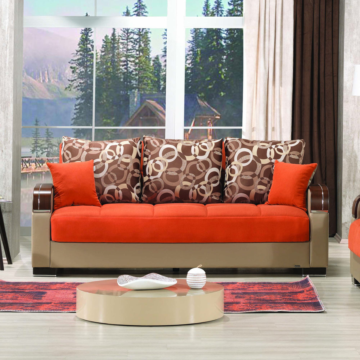 Ottomanson Mobimax - Upholstered Convertible Sofabed With Storage