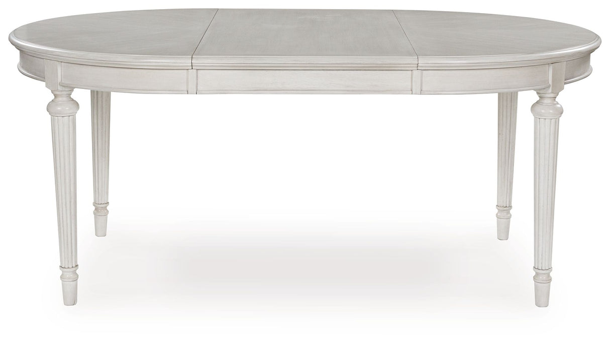 Montelaine - Oval Dining Room Extension Table - Antique White