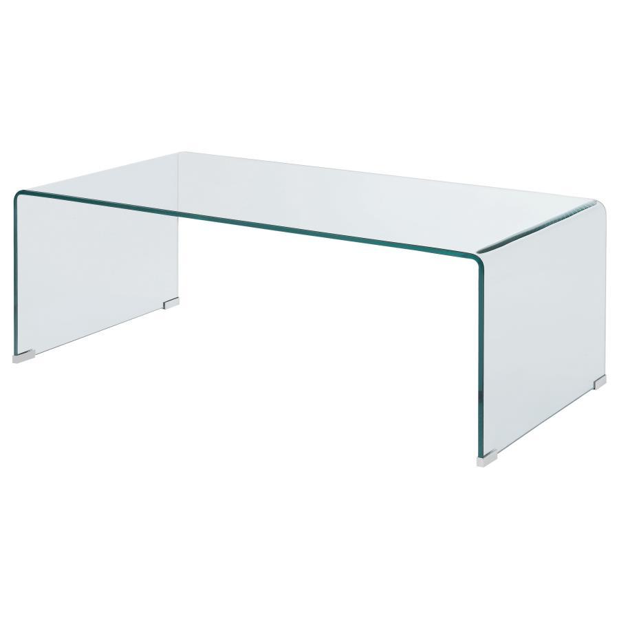 Ripley - Rectangular Tempered Bent Glass Table