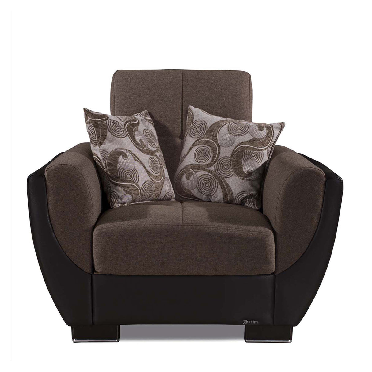 Ottomanson Armada Air - Upholstered Convertible Armchair With Storage - Polyester