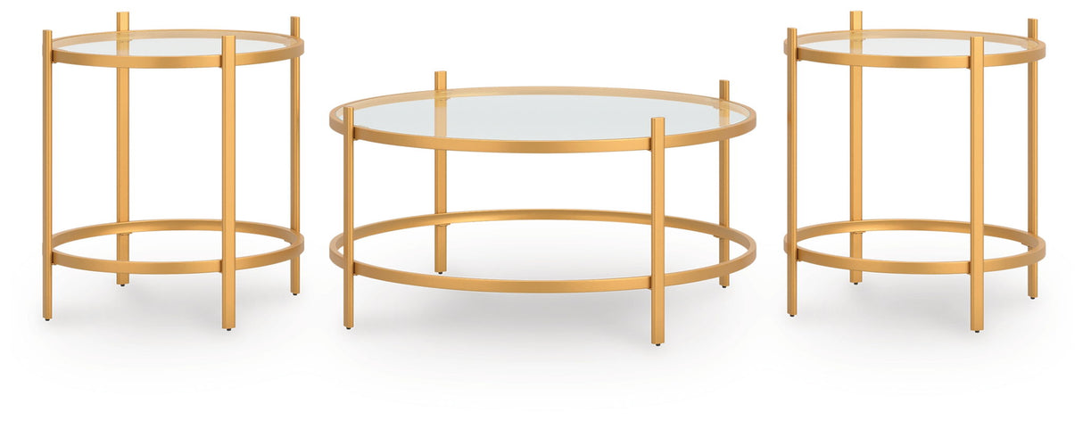Pearlox - Occasional Table Set (Set of 3) - Gold