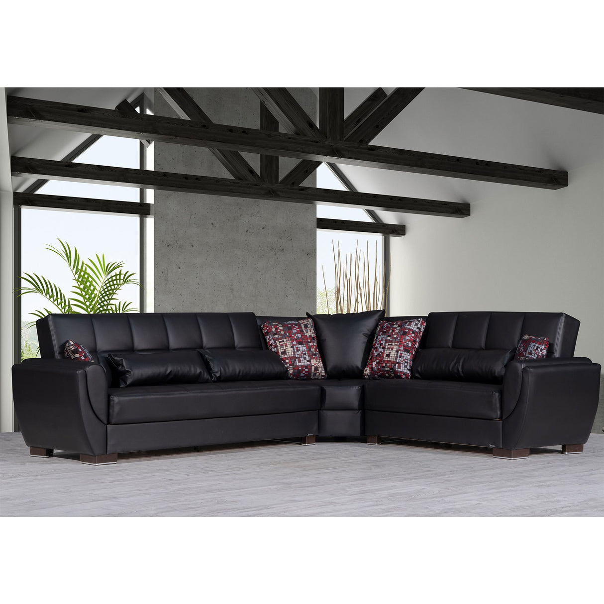 Ottomanson Armada Air - Upholstered Convertible Sectional With Storage