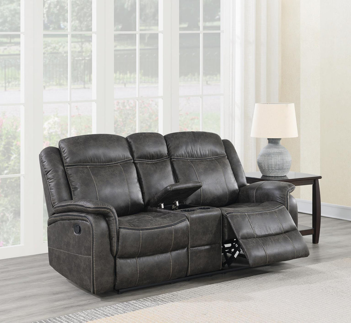 U115 - Motion Loveseat - Charcoal