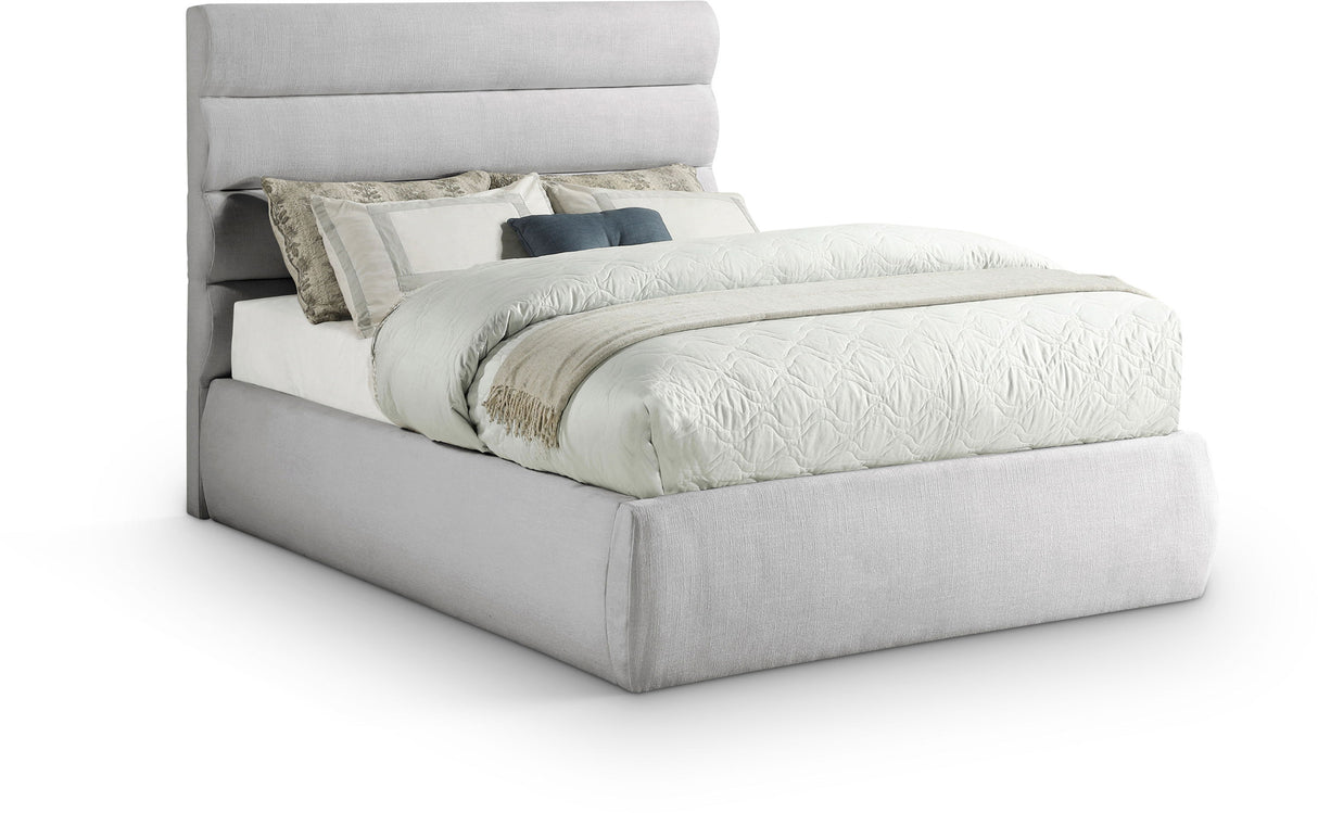 Adam - Linen Fabric Bed With 52" Headboard
