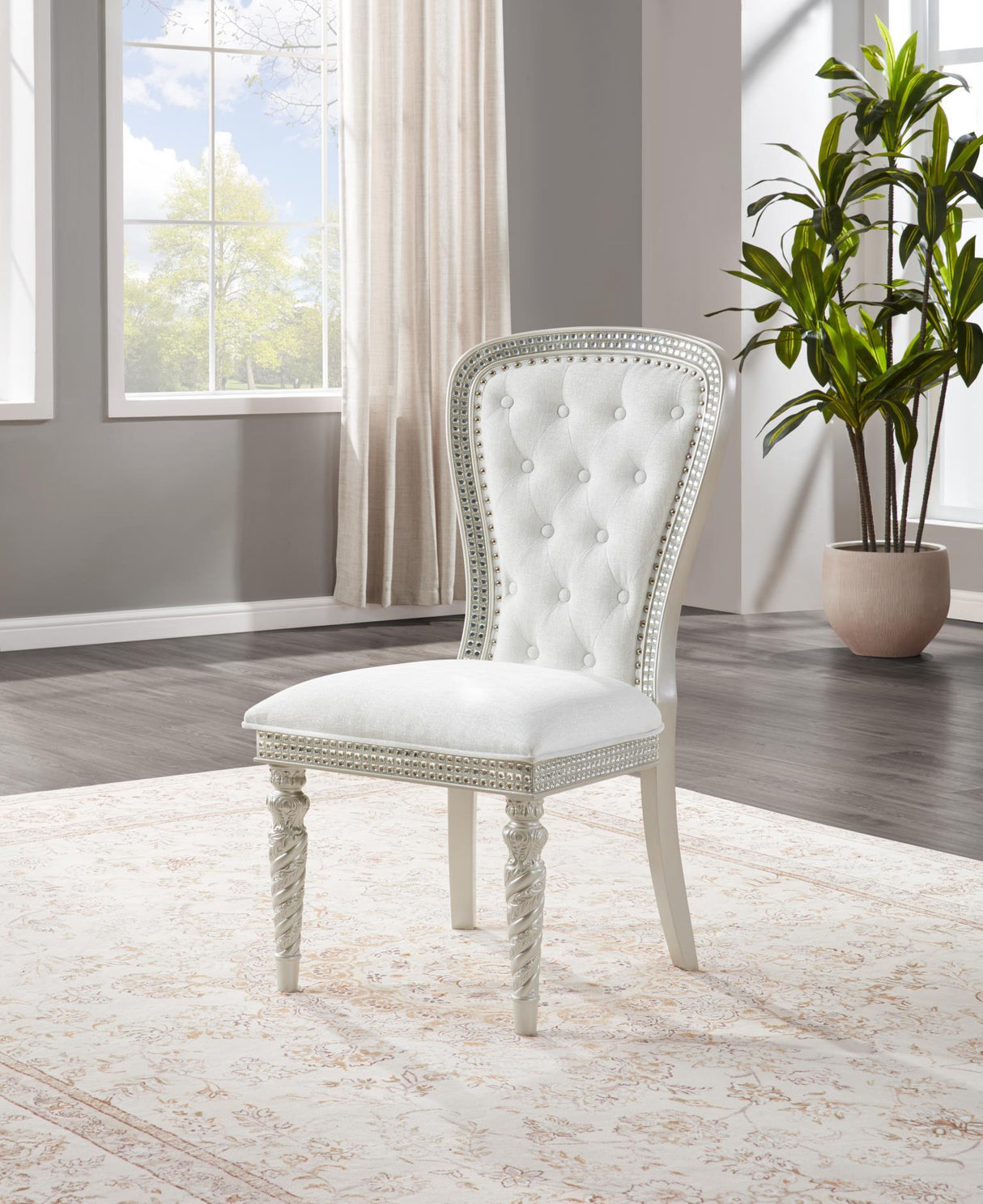 D033 - Side Chair (Set of 2) - Silver