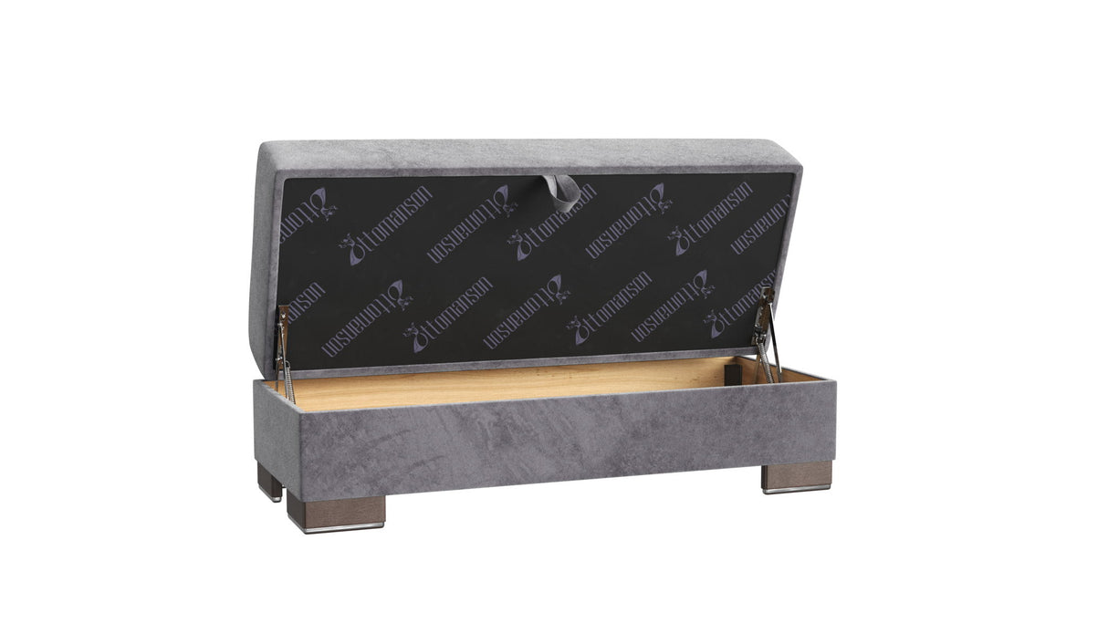 Ottomanson Armada - Upholstered Ottoman With Storage - Microfiber
