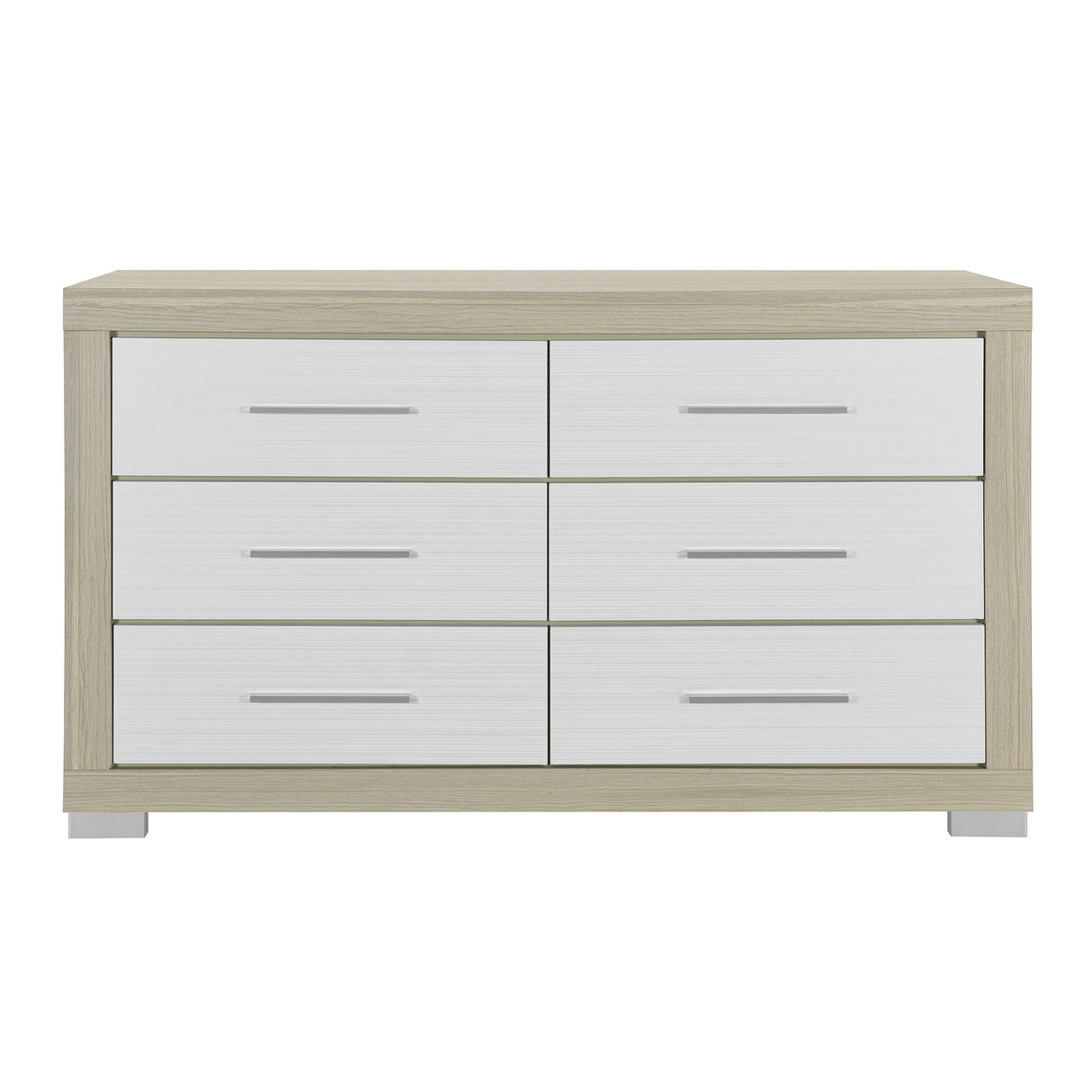 Elsa - 2 Toned And Dresser With Bar Handle And Construction