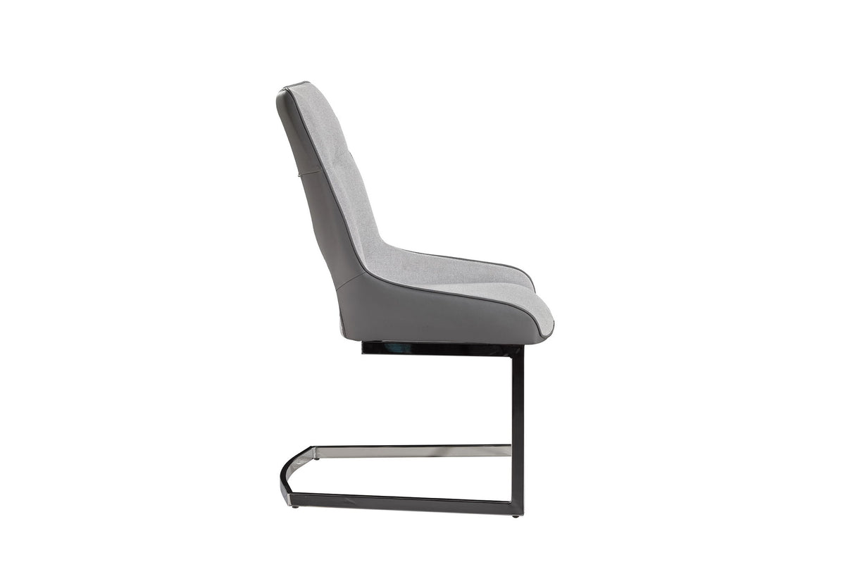 D1119 - Dining Chair - Dark Gray / Light Gray