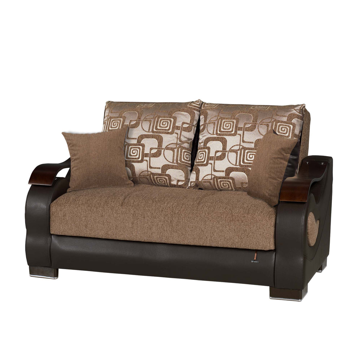 Ottomanson Metroplex - Upholstered Convertible Loveseat With Storage