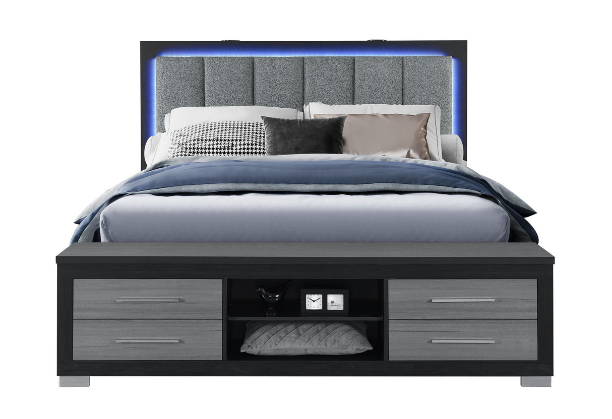 Madison - King Storage Bed - Black