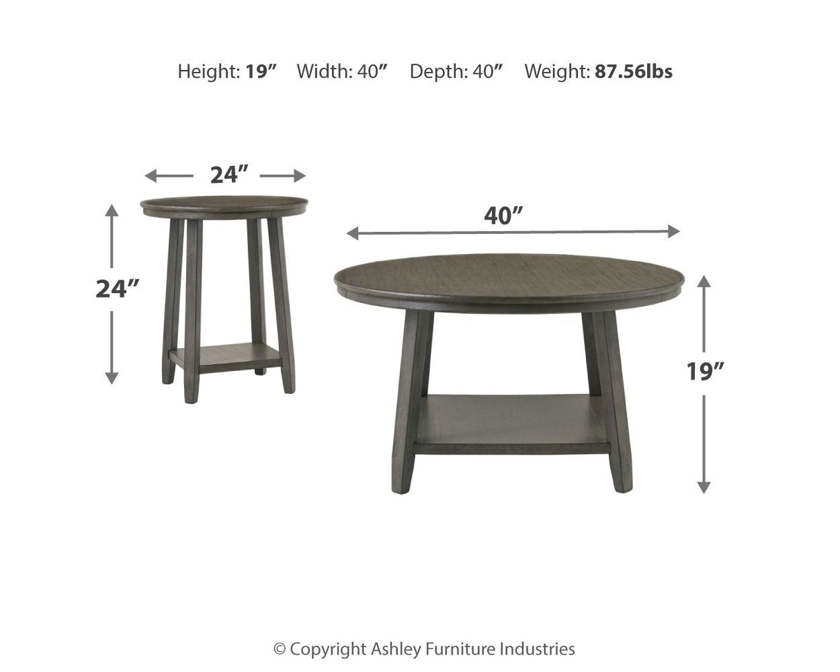 Caitbrook - Occasional Table Set (Set of 3) - Gray