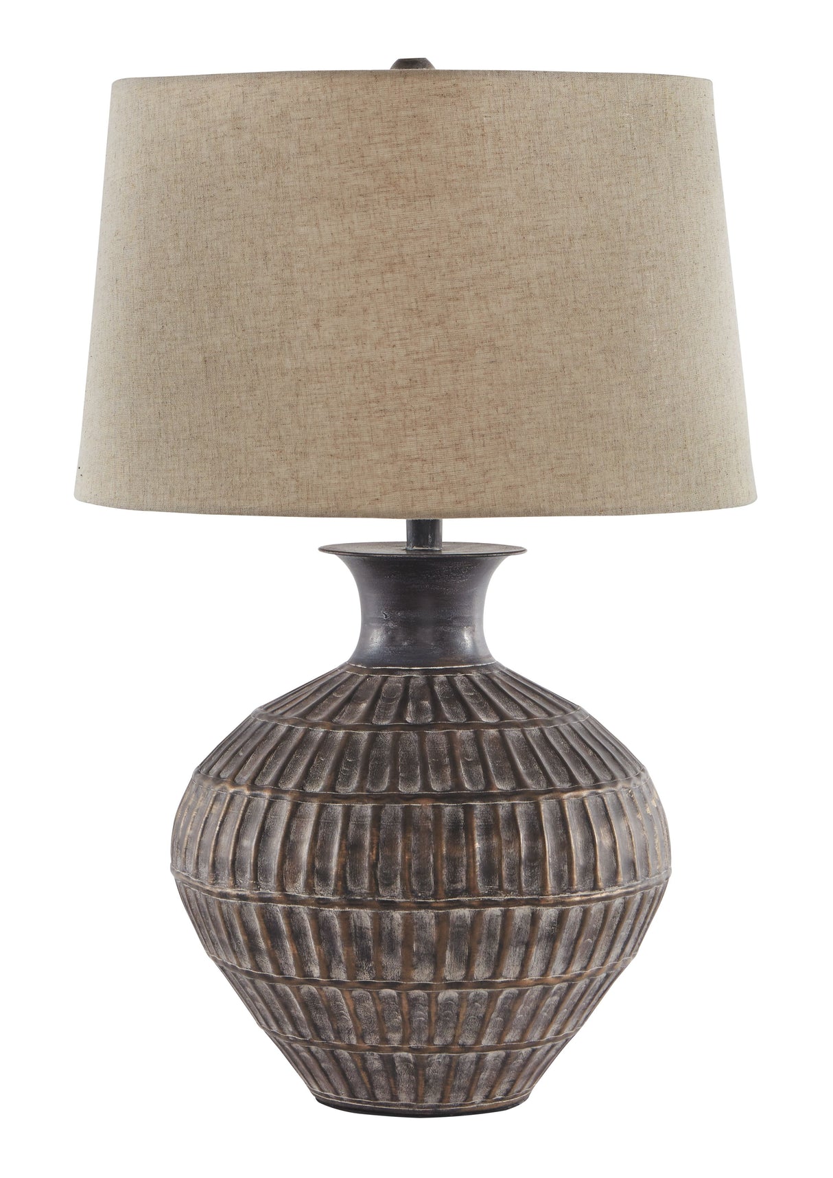 Magan - Metal Table Lamp - Antique Bronze Finish
