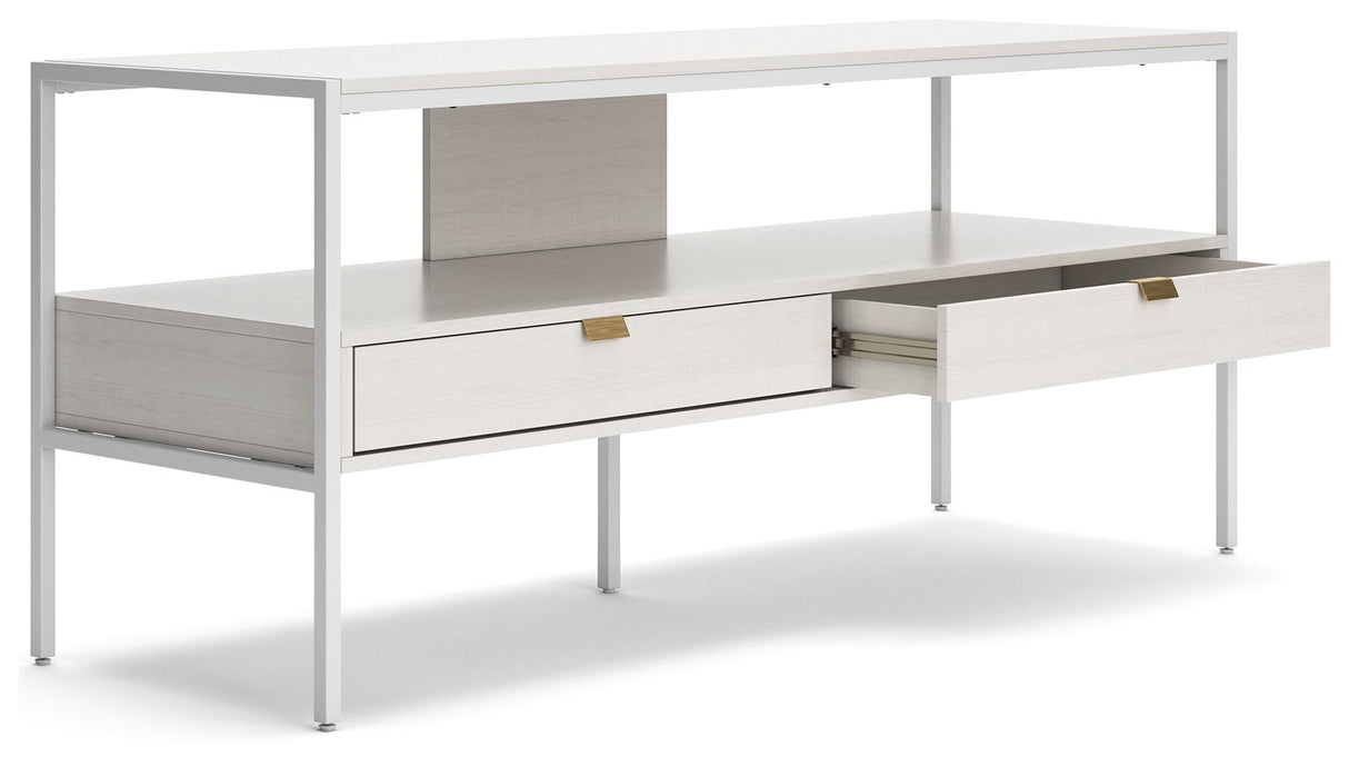 Deznee - Large TV Stand - White