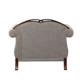 Miyeon - Chair With Pillow - Fabric & Cherry