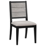 Elodie - Wood Dining Side Chair (Set of 2) - Gray And Black