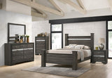 B341 - King Bed - Grained Gray