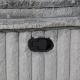 U113 - Corduroy Motion Loveseat - Gray