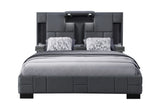 Oscar - King Bed Without Wood Trim - Dark Gray