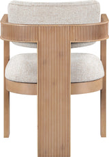 Sacha - Linen Dining Chair With Natural Base (Set of 2)