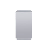 Noralie - 26" Accent Table - Mirrored, Faux Diamonds