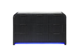 Beckett - Dresser With LED - Black / White