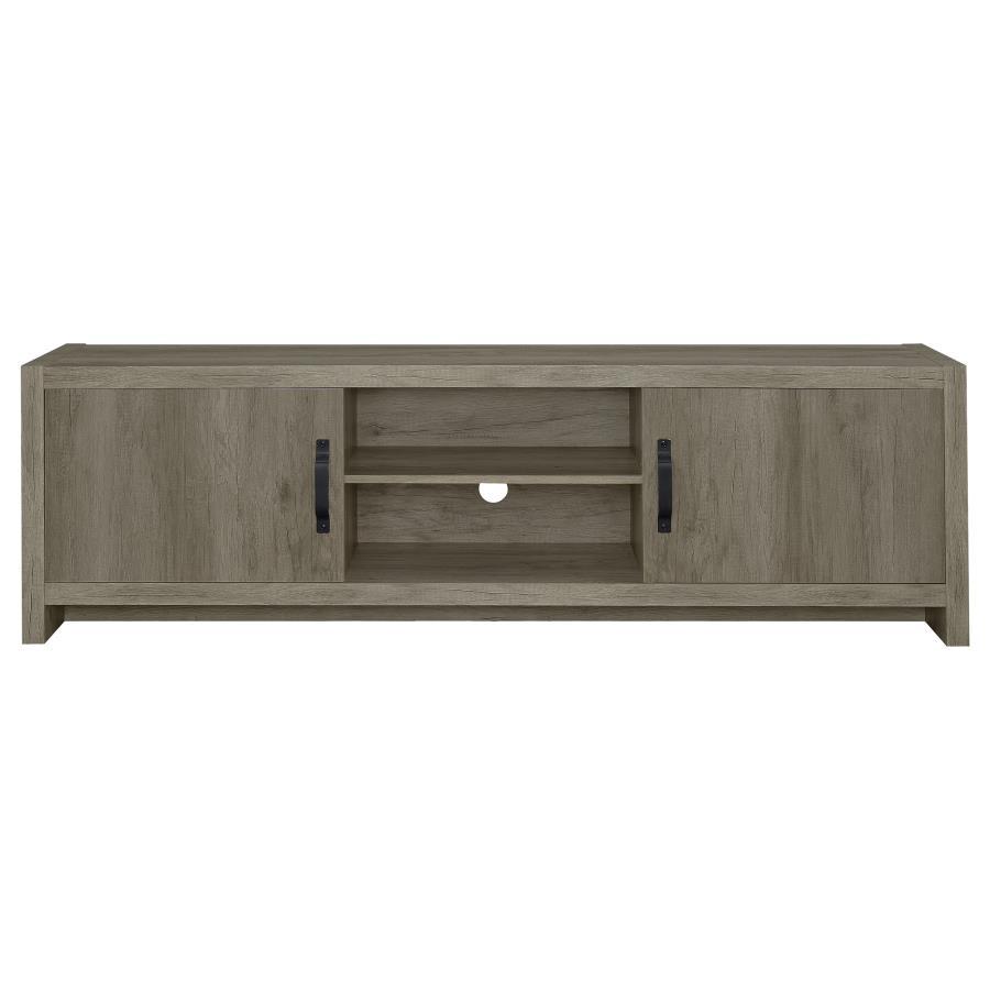 Burke - 2 Door Engineered Wood TV Stand - Gray Driftwood