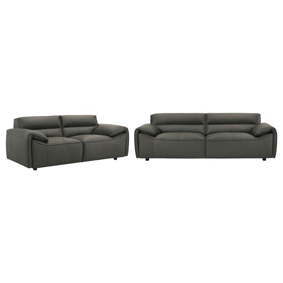 Buxton - Leather Upholstered Sofa Set