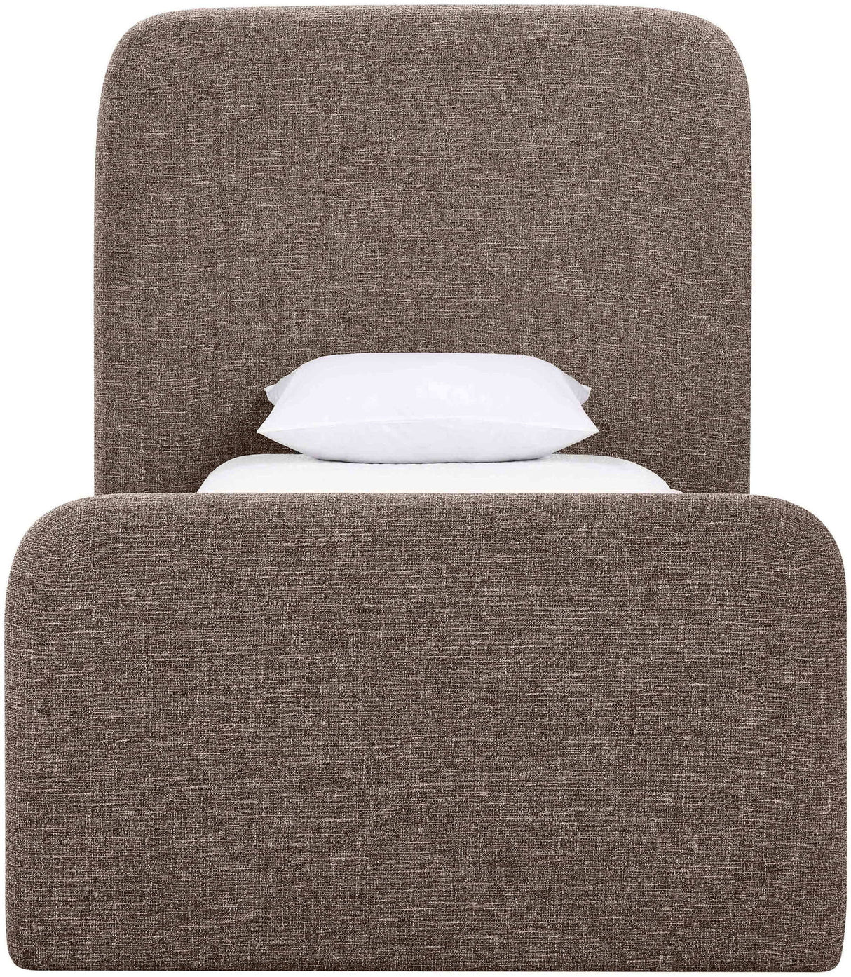 Fira - Linen Textured Fabric Upholstered Bed