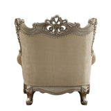 Ranita - Chair With 2 Pillows - Fabric & Champagne