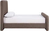 Fira - Linen Textured Fabric Upholstered Bed