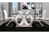 D9002 - 7 Piece Dining Room Set (Dining Table And 6 Dining Chairs) - White