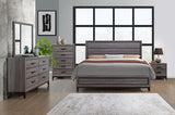 Kate - 6 Piece Queen Bedroom Set (Bed, Dresser, Mirror, Chest, 2 Nightstands) - Foil Gray