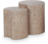 Dimple - Modular End Table - Terazzo Finish