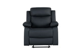 U6026 - Glider Recliner With LED - Black