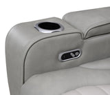 U58 - Power 3 Piece Sectional With Bluetooth Speaker And Wireless Charger - Gray