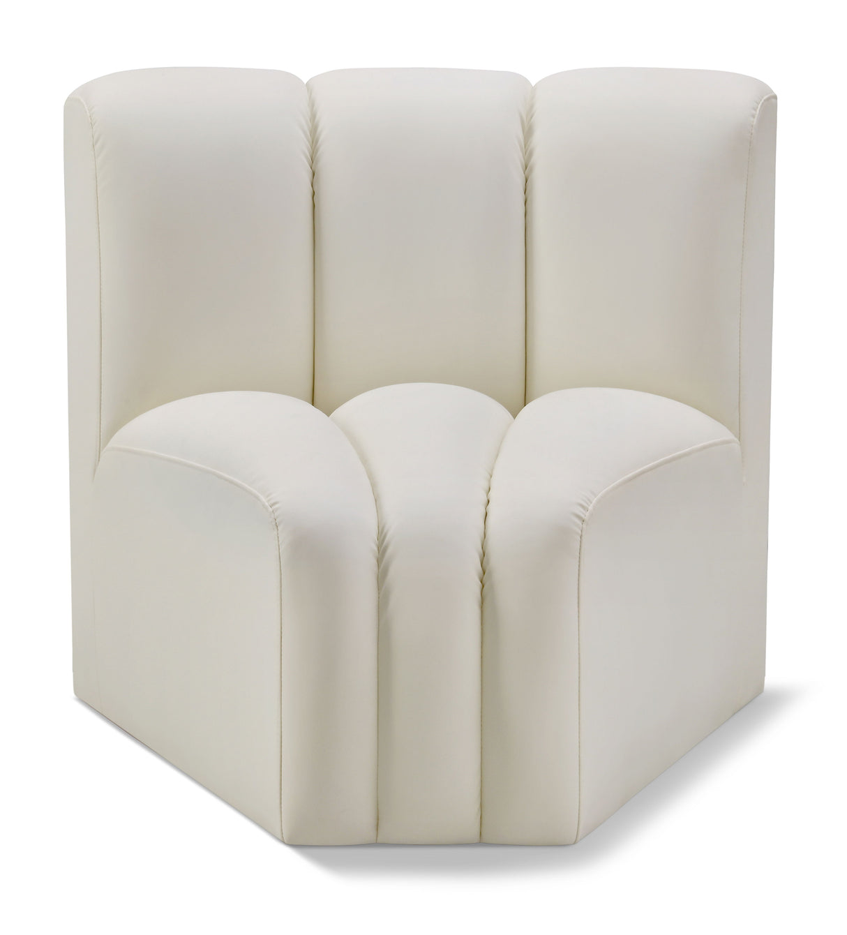 Arc - Faux Leather Curved Corner Chair
