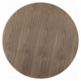 Cora - Round Wood Top Dining Table - Brown Walnut