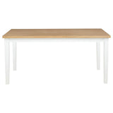 Andrews - 66" Rectangular Dining Table - Light Ash And White