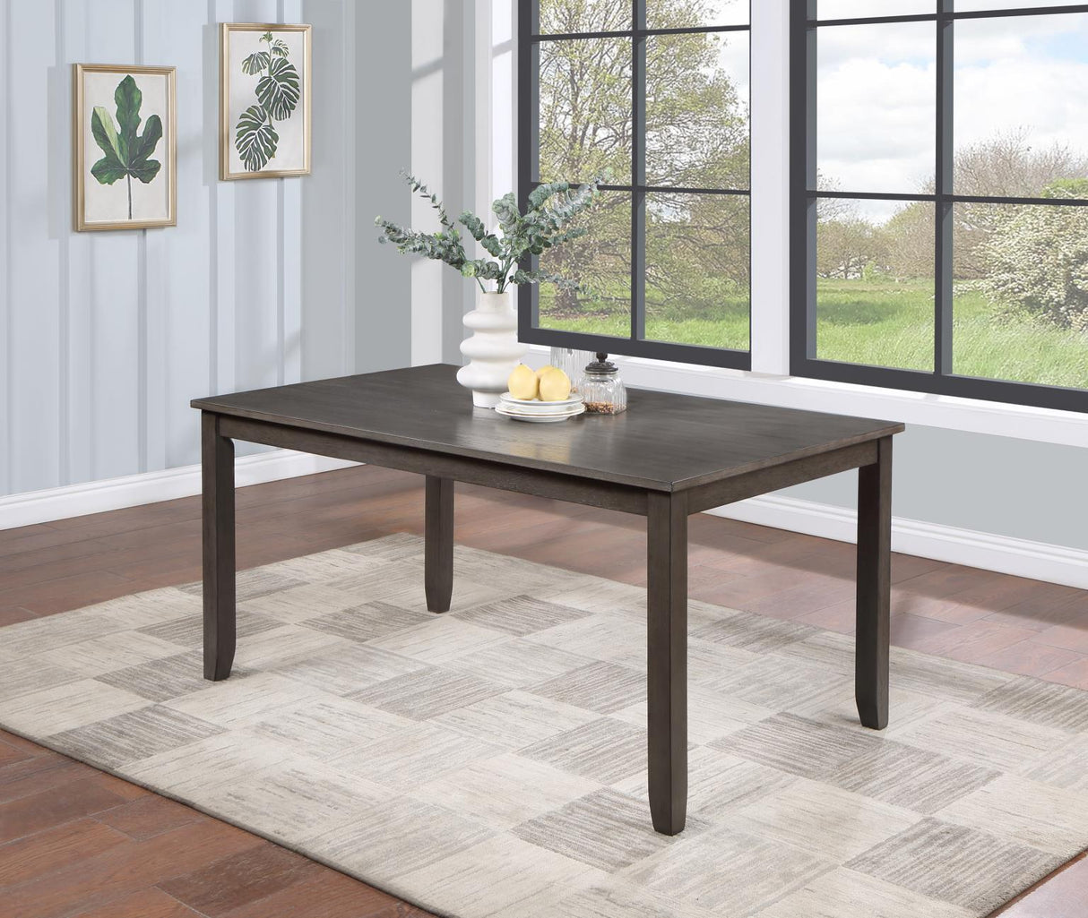 D161 - 7 Piece Dining Room Set (Dining Table With 6 Side Chairs) - Gray