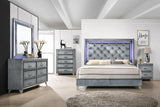 B278 - Velvet LED Mirror - Gray