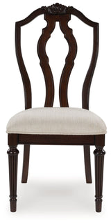 Lavinton - Dining Upholstered Side Chair (Set of 2) - Tan / Brown