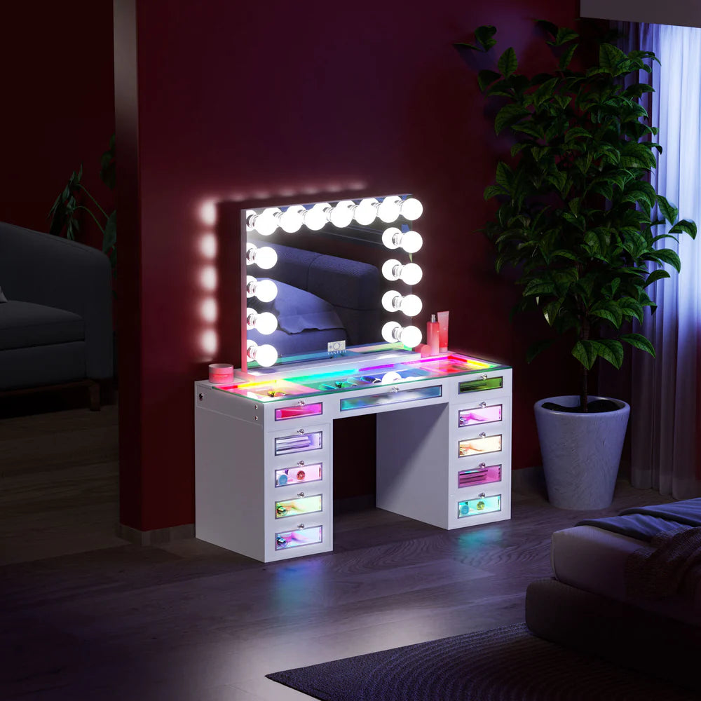 Priscilla Vanity Set - Vanity & Mirror