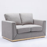 Valin - Loveseat - Gray Linen