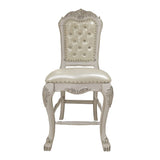 Dresden - Counter Height Chair (Set of 2) - Synthetic Leather & Bone White