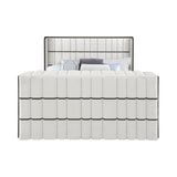 Isaiah - Bed With TV Lift-LED Speakers And Fireplace