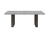 D2410DT - Dining Table With Brown Legs - Gray