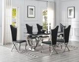 G-082-T-BLACK - Marble Dining Table - Black