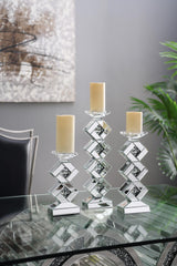 A4050 - 6 Piece Candle Holder - Pearl Silver