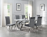 G-082-T-WHITE - Marble Dining Table - White