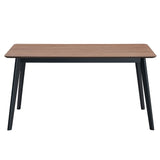 Rebi - Dining Table - Walnut & Black